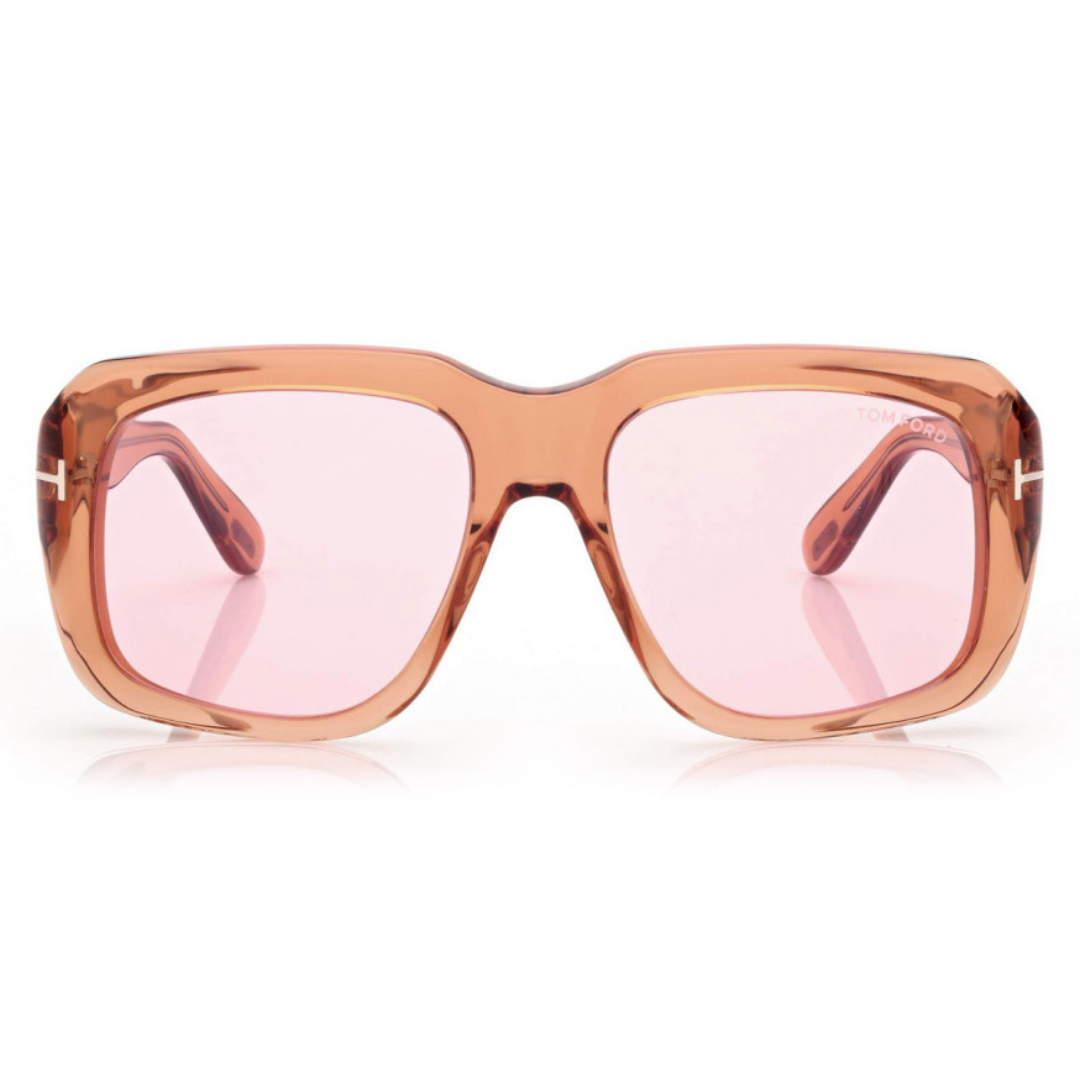 Lunettes de soleil Tom Ford | Modèle FT0885 45Y - Marron Clair Brillant